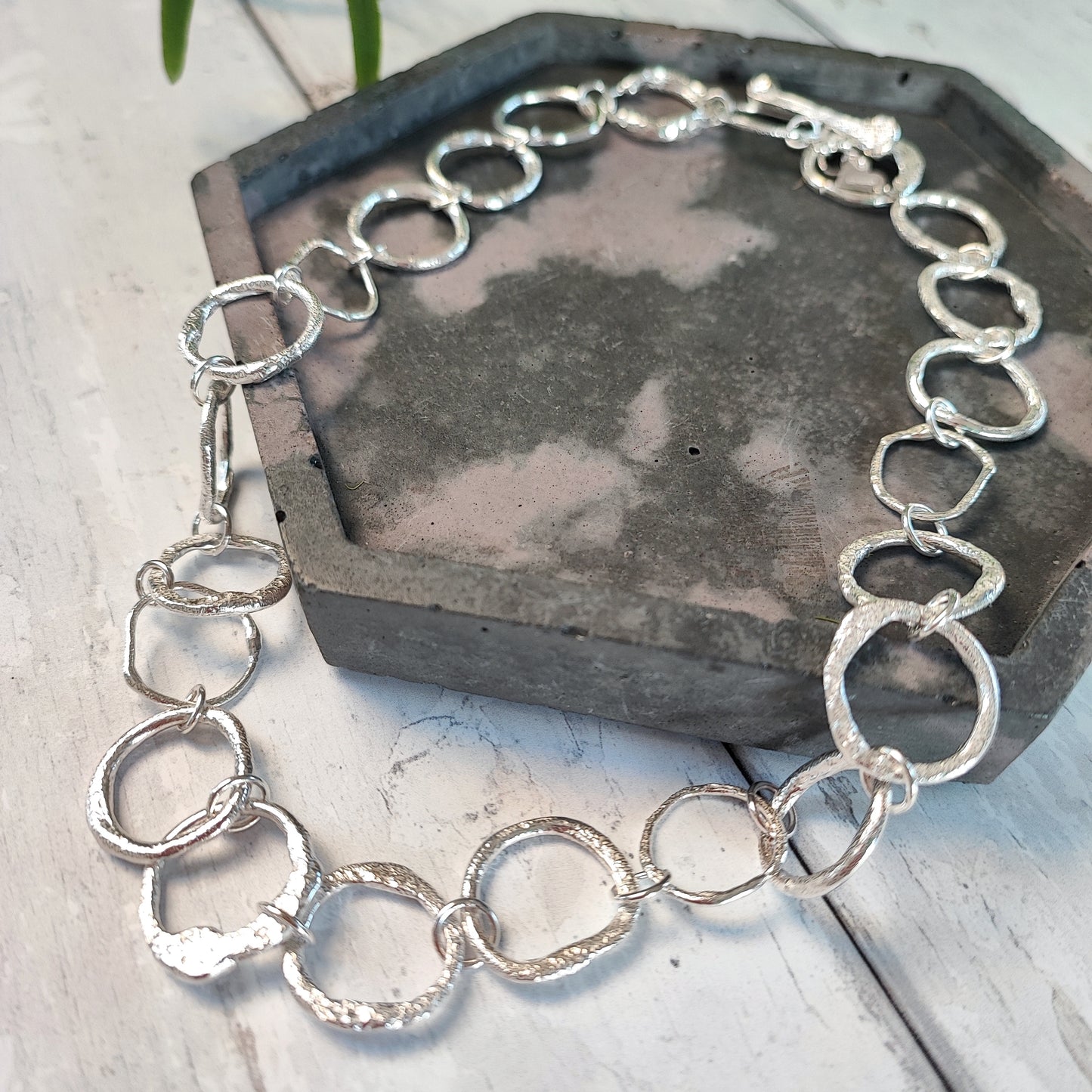 Sterling silver Organic Chunky Chain