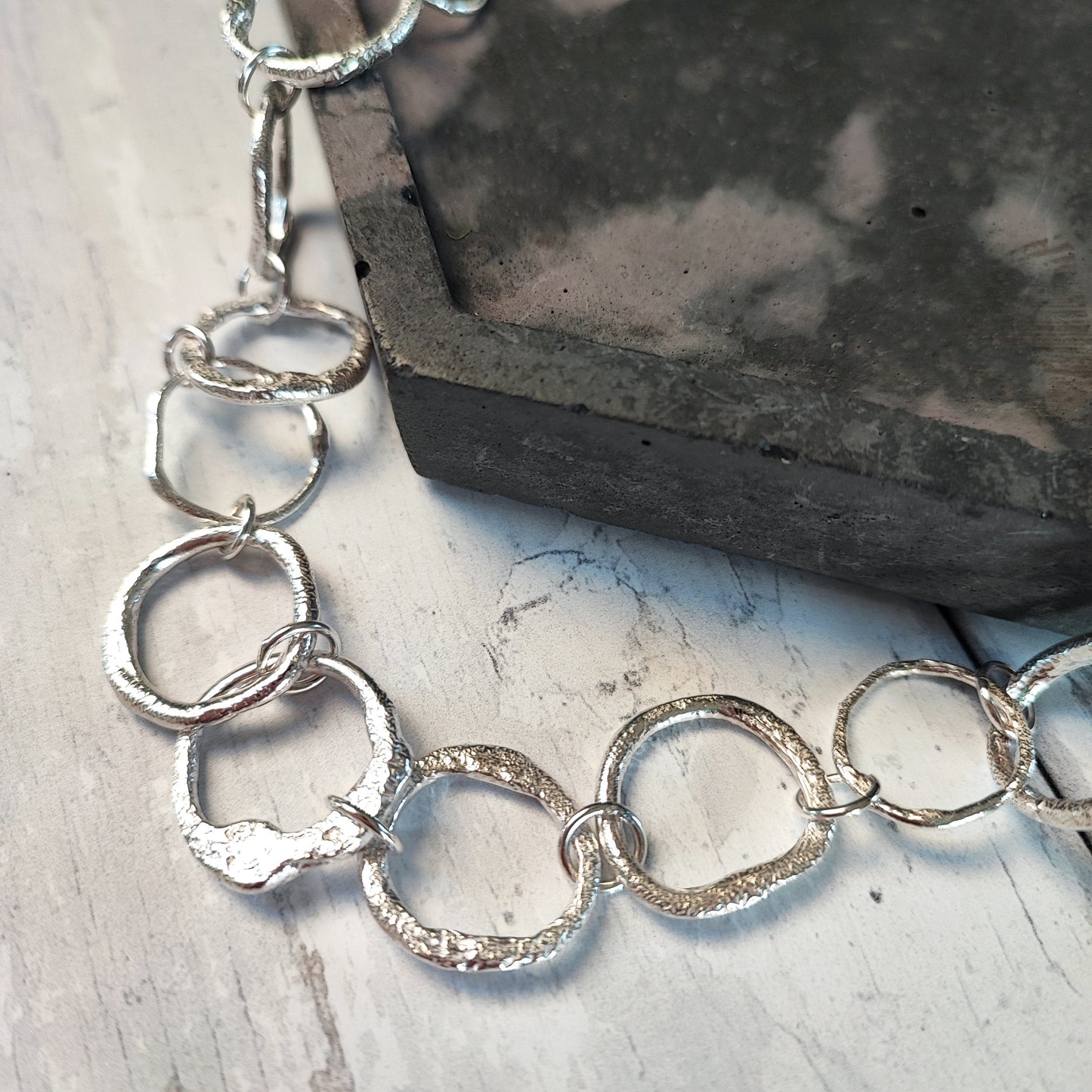 Sterling silver Organic Chunky Chain