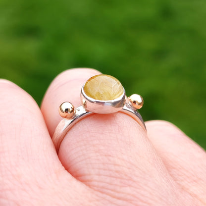 Rutilated Quartz Ring