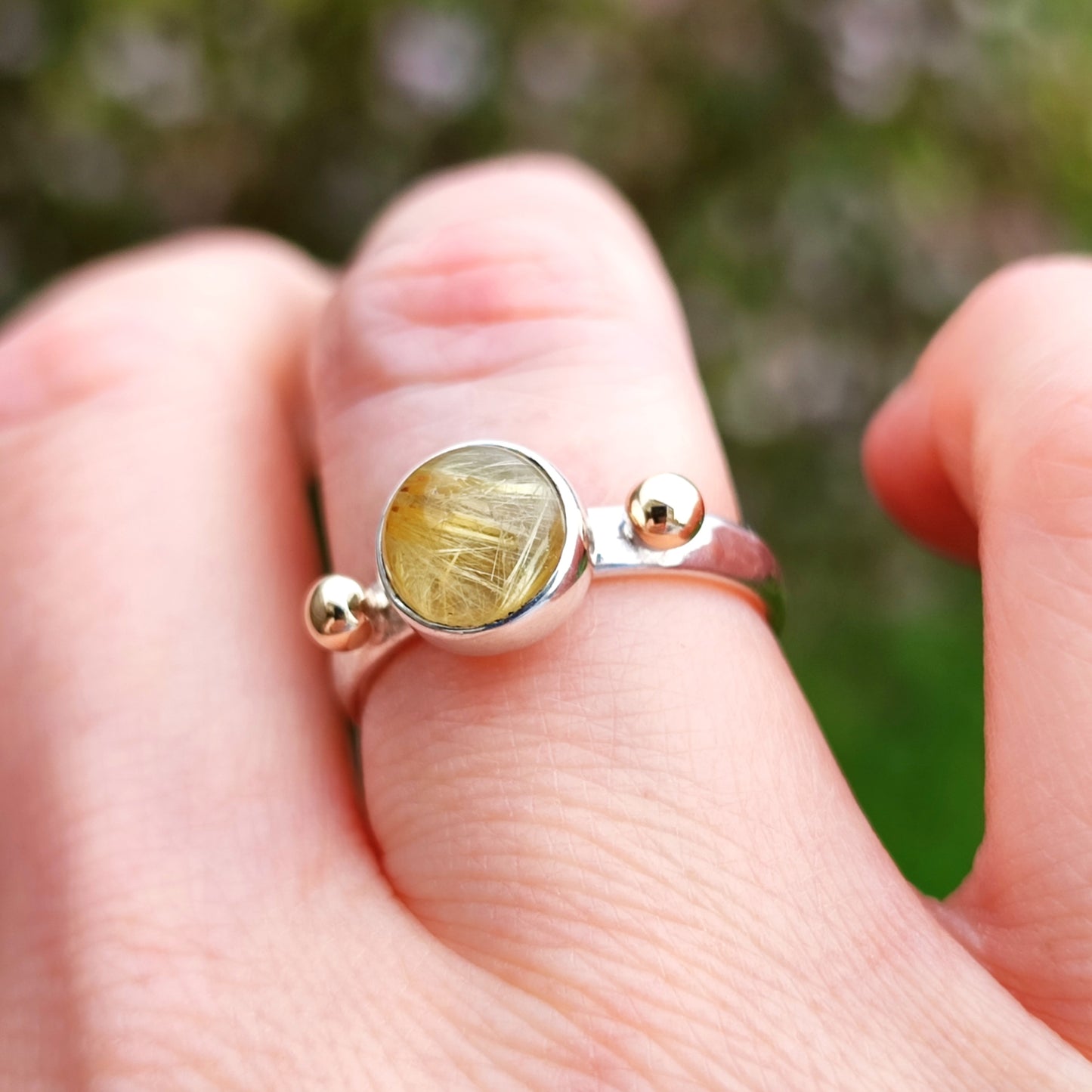 Rutilated Quartz Ring